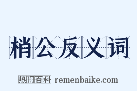 梢公反义词是什么意思的图片